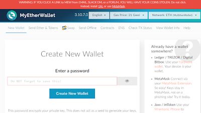 Cree su cartera de Ethereum con MyEtherWallet