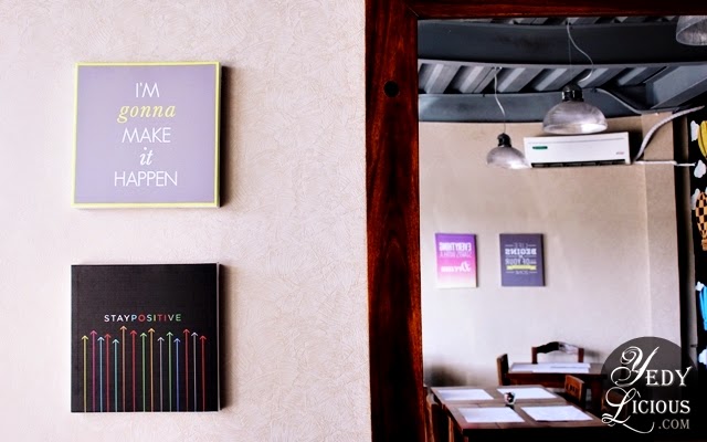 Positive Quotes as Wall Design at Khayil's Bakeshop and Cafe Restaurant in Antipolo Rizal