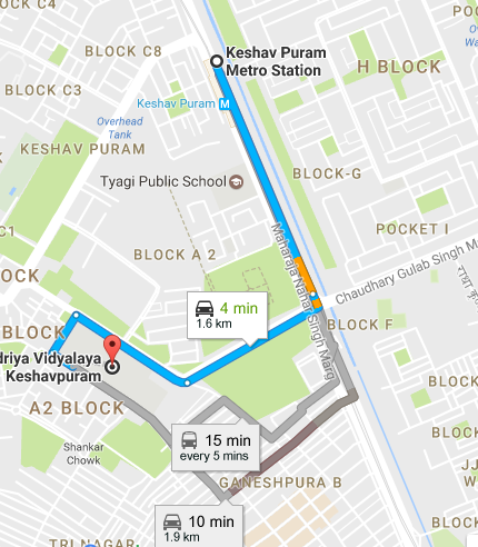 Keshav Puram Metro Station Map Examcenterdada: How To Reach Kendriya Vidyalaya Keshav Puram Delhi Keshav  Puram Delhi.
