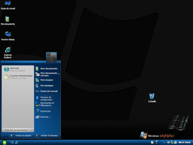 تحميل ويندوز اكس بي معدل دارك لايت – Windows XP SP3 DarkLite Edition 2011