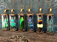 insect terrarium necklace