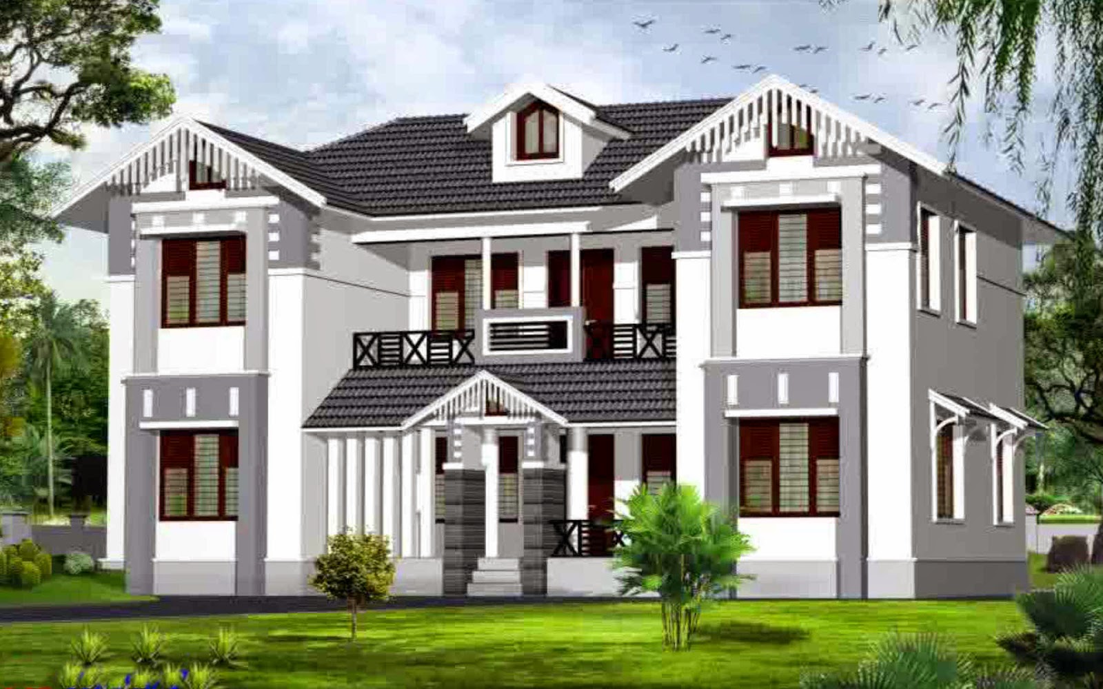 House Exterior Design Pictures Kerala o Wallpaper