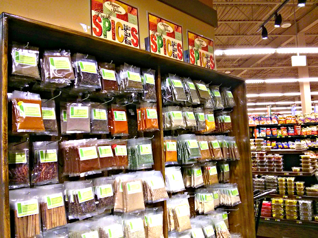 shopping for spices at Mariano's