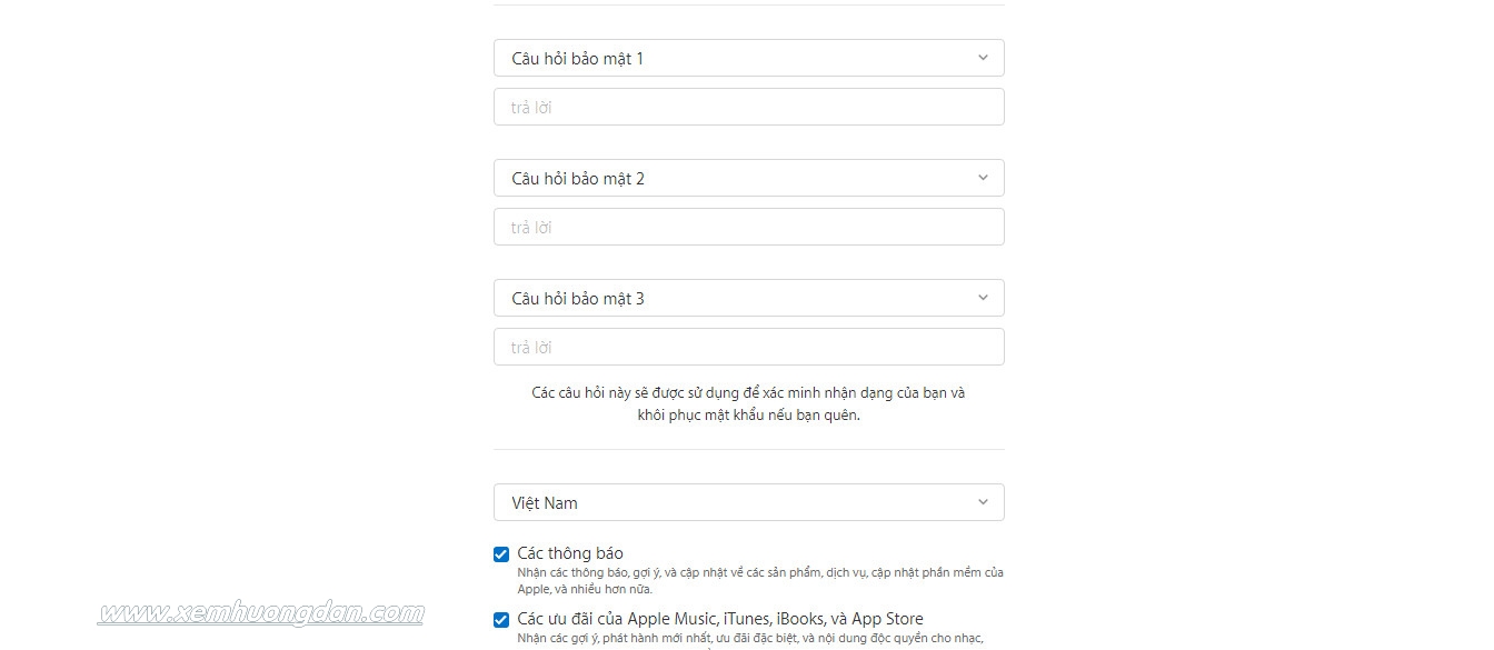 Cách tạo tài khoản apple id Cach tao tai khoan apple id