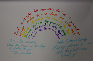 Art for Teachers of Children 130 & 131: Sketchbook Journal Page: Shape Poem