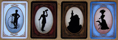 Last Will - The Card Backs for the 4 main decks of cards: Events, Helpers and Expenses, Properties and Companions