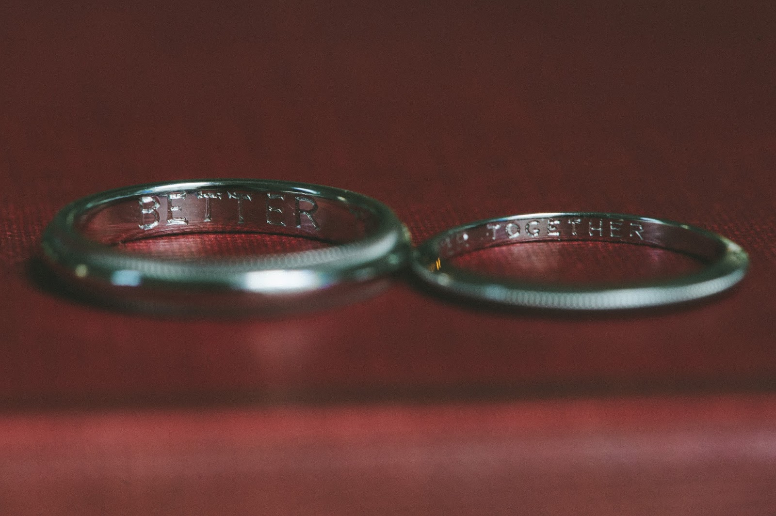Records & Grammar Wedding Ring Engravings