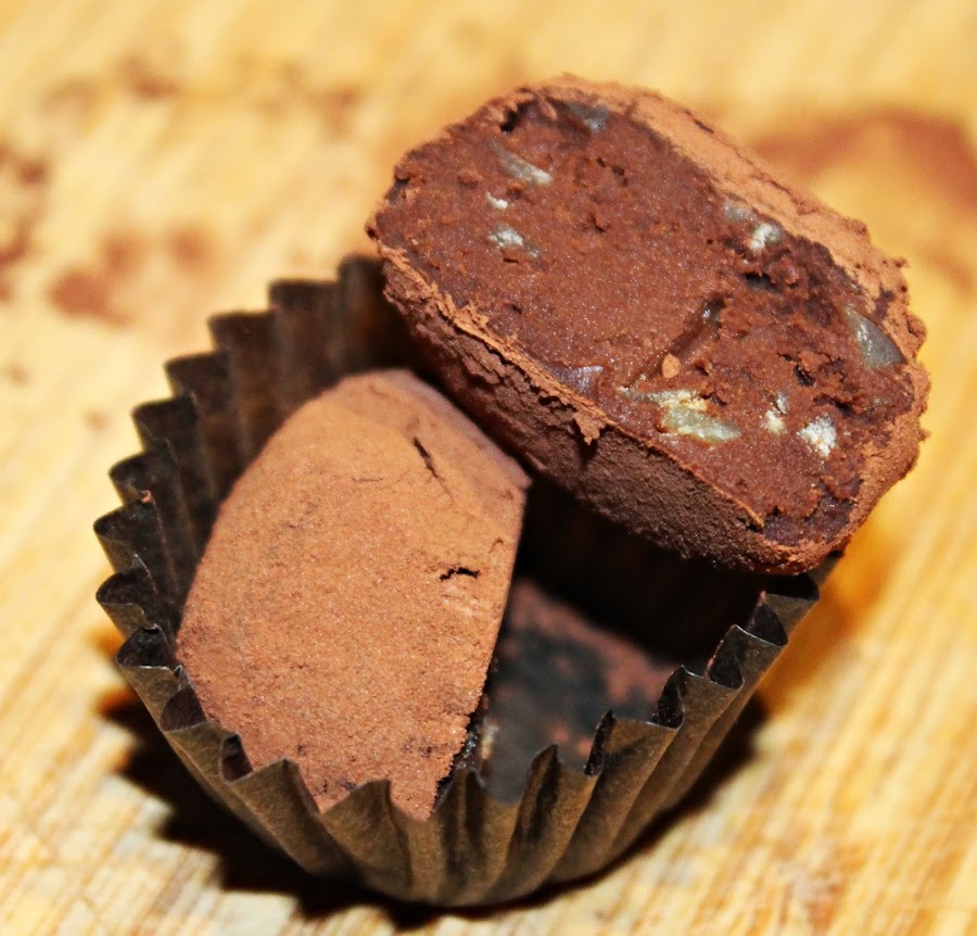 TRUFAS CON CAFÉ {CON LICOR DE CASTAÑAS Y RELLENAS DE CASTAÑAS}