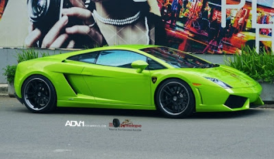 Green Lamborghini Gallardo LP560-4 with ADV5.2TS Wheels 5