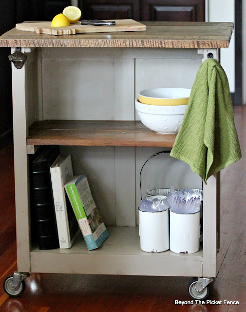 Thrift Store Rolling Cart Makeover