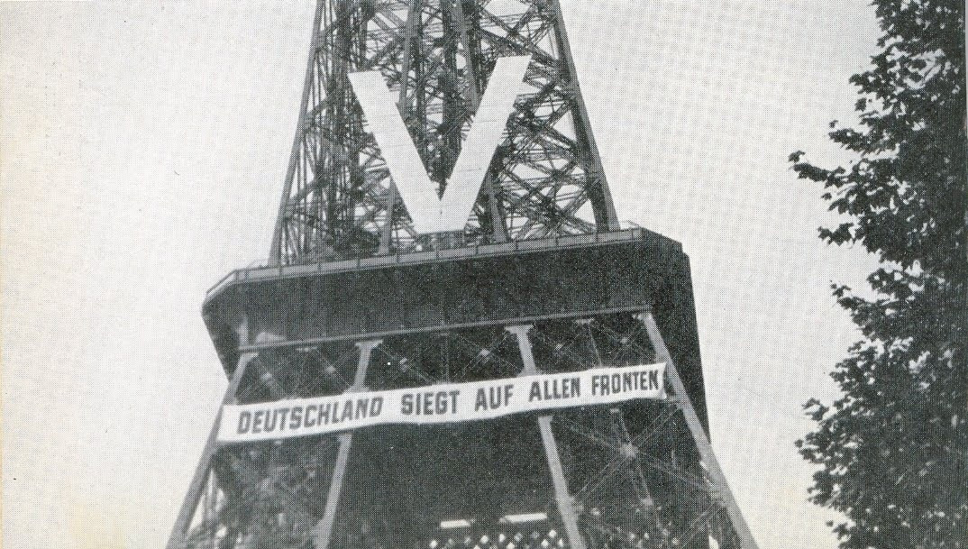 The Eiffel Tower during the Nazi occupation, 1940