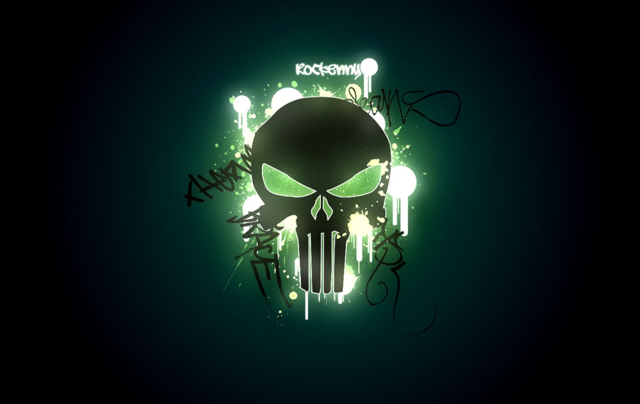 Download Graffiti Punisher Skull Wallpaper 1440x900  Full HD