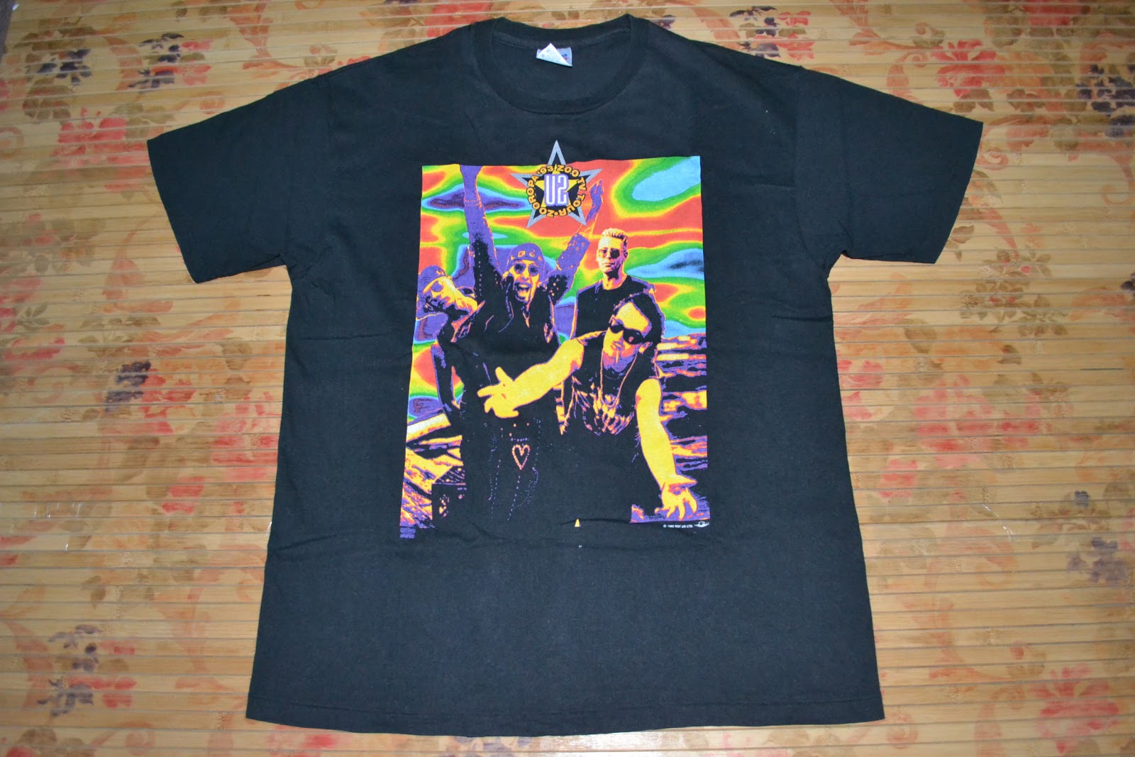 OldSchoolZone: Vintage 1993 U2 band Zooropa Tour T-shirt