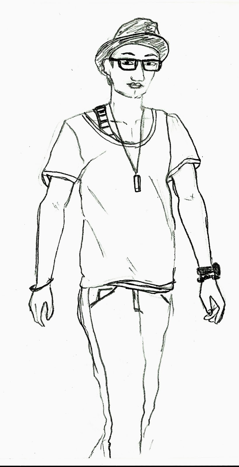 Gambar Sketsa Baju Cowok Sobsketsa