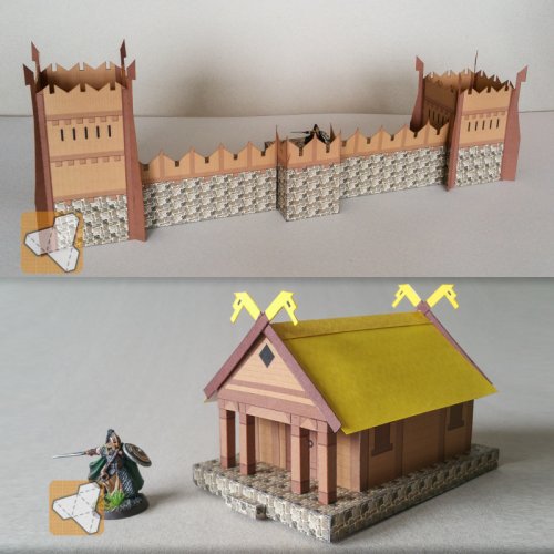 LoTR Papercraft: Rohan Architecture