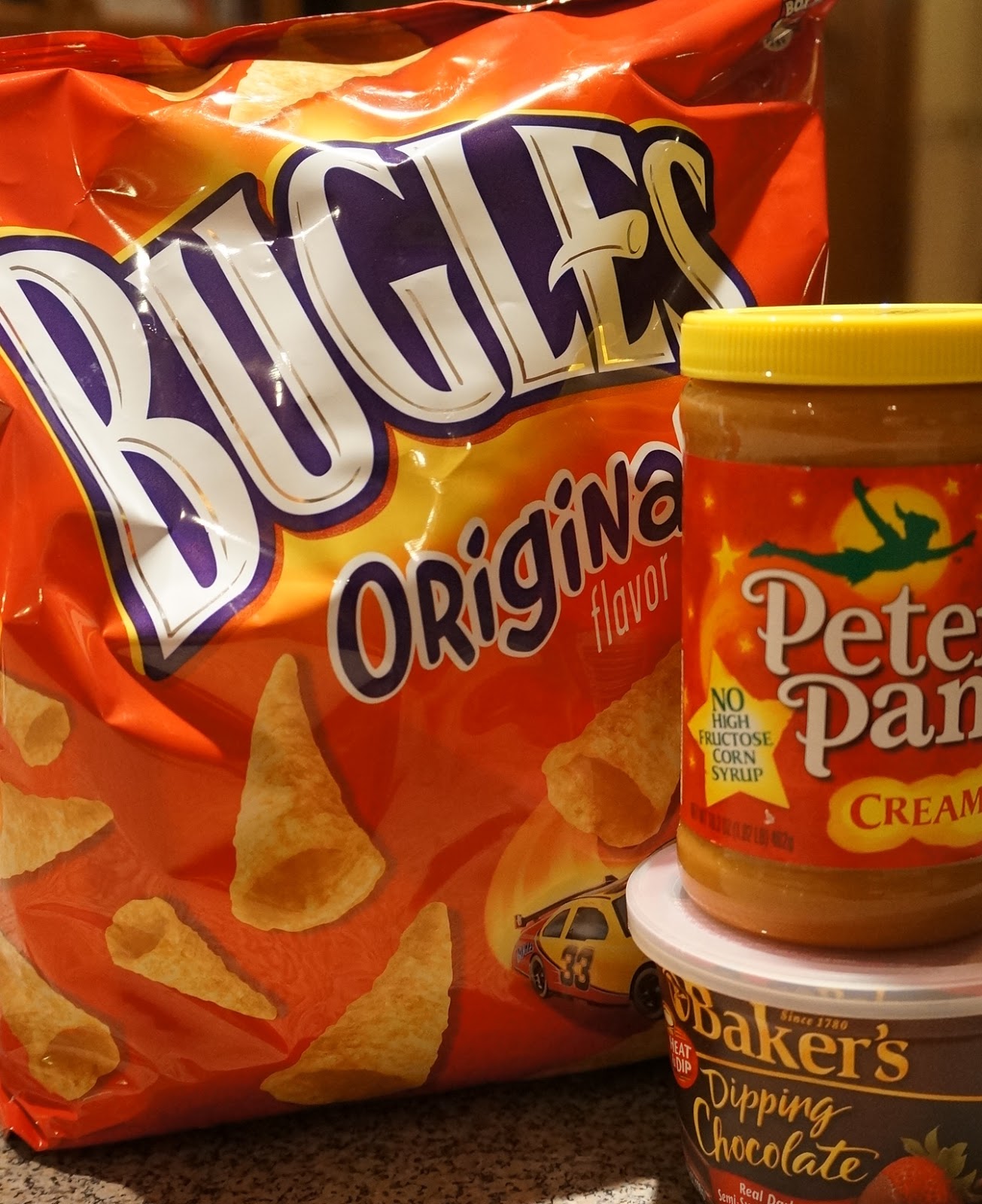 Throwing Home Boogy Woogy BUGLE snacks!