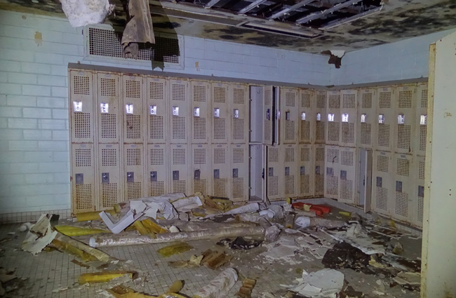 Horace Mann High School Abandoned in Gary, Indiana