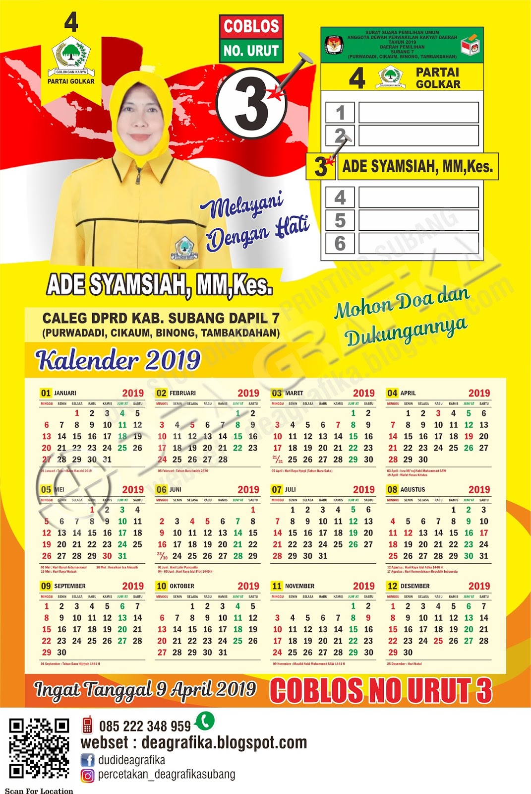 Desain Kalender Caleg Download Desain Kalender 2021 Cdr
