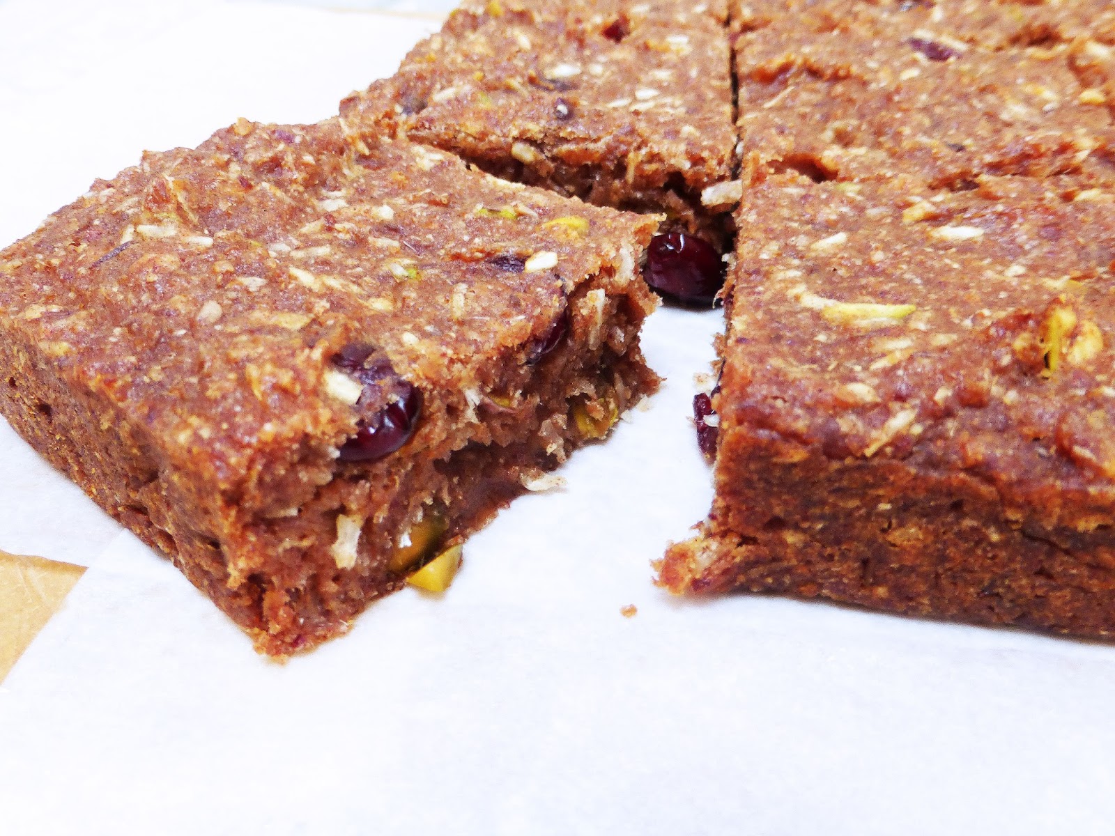 SugarFree Date Cake with Pistachios, Cranberries and Coconut Recipe