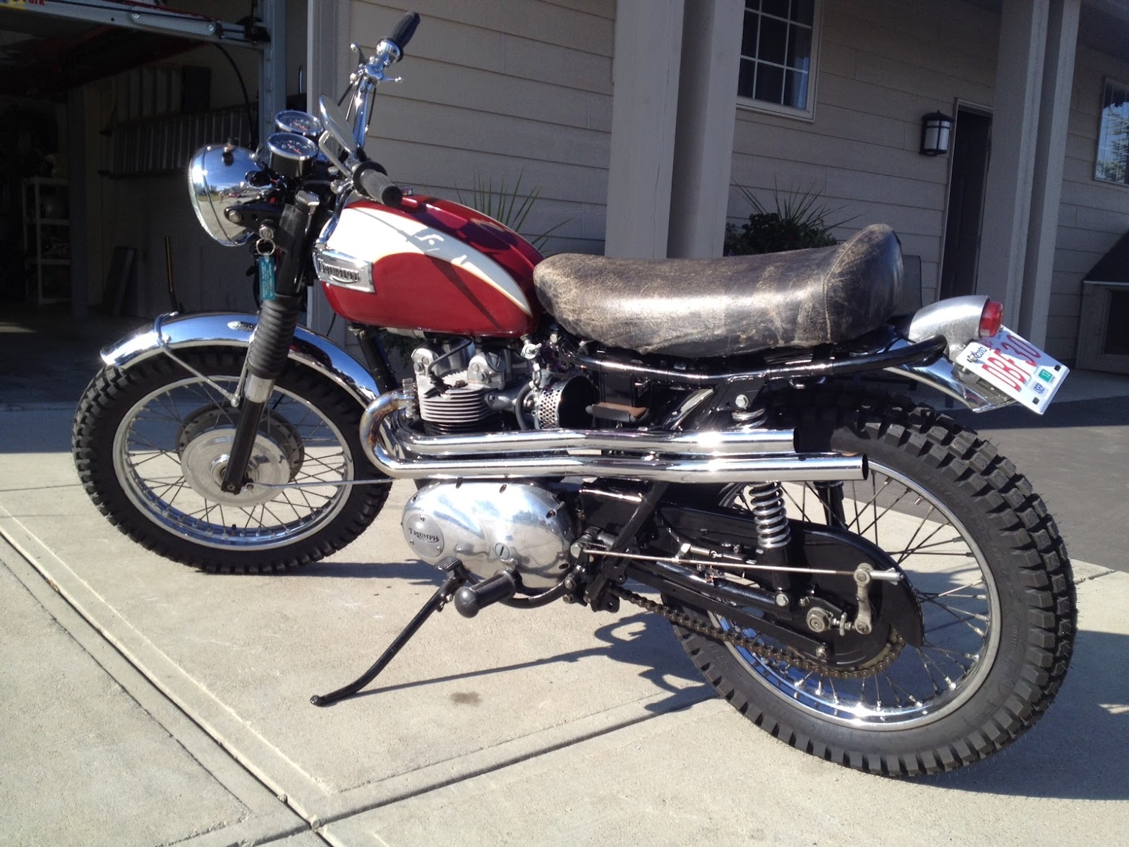 triumph 500 desert sled