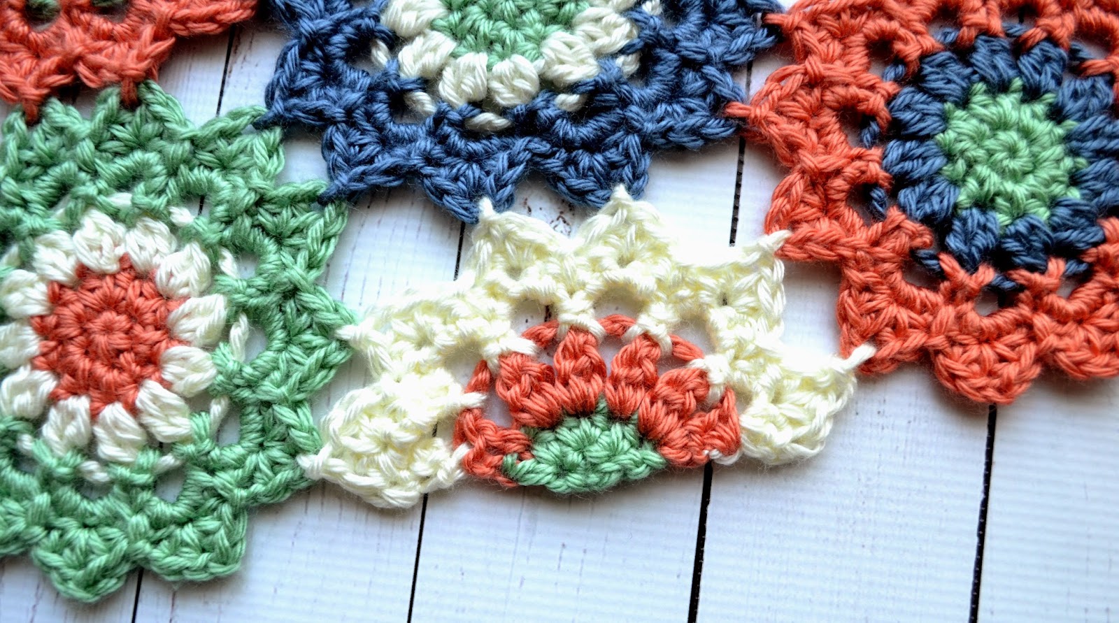 Flower Motif Blanket Pattern Release Sweet Potato 3