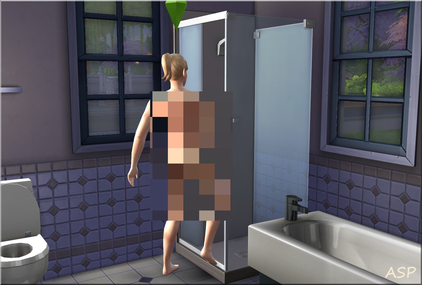 Sims 4 public shower