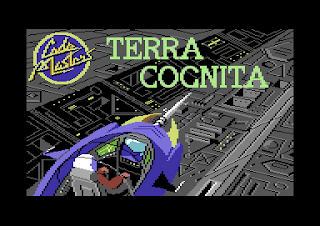 Pantalla de carga del casete con el videojuego de Codemasters: Terra Cognita, 1986
