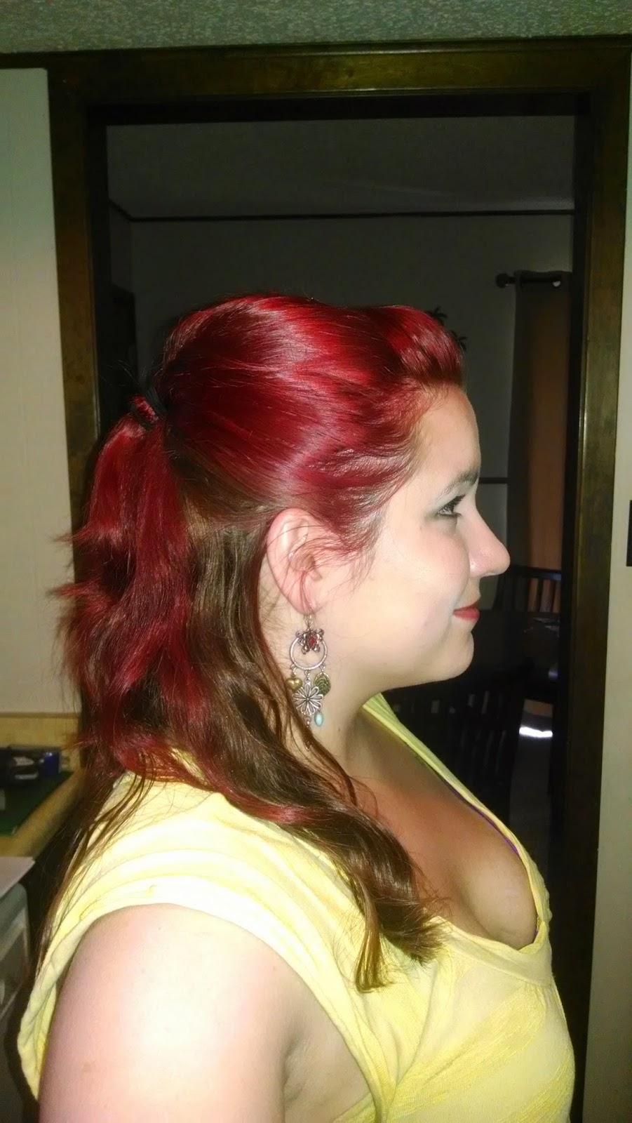 Theresa M Jones How To Dye Your Hair Two Tones Red On Top And
