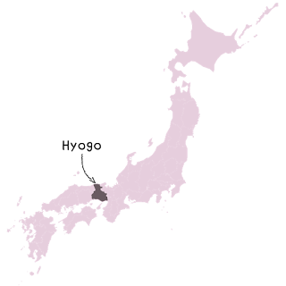 La préfecture de Hyogo carte japon hyogo