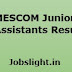 MESCOM Junior Assistants Result 2017, Check Assistant Exam Cut Off