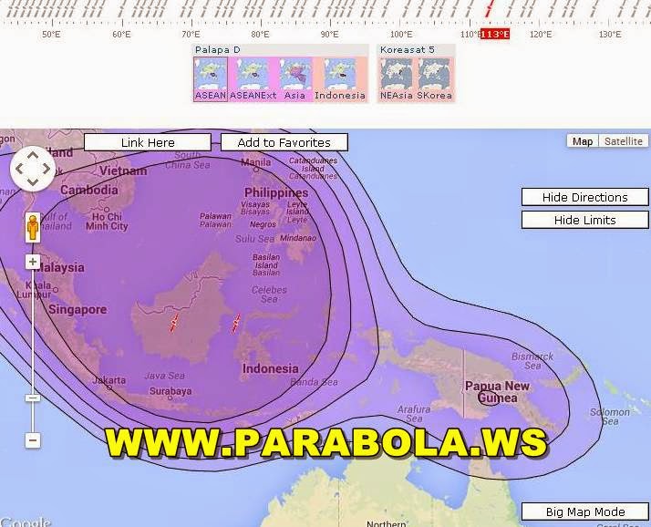 satelit parabola beam Indonesia palapa d c/ku band