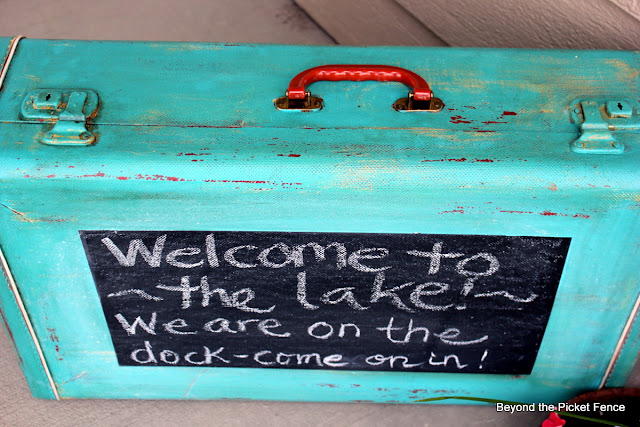 chalkboard suitcase repurposed http://bec4-beyondthepicketfence.blogspot.com/2012/05/pack-up-your-troubles.html