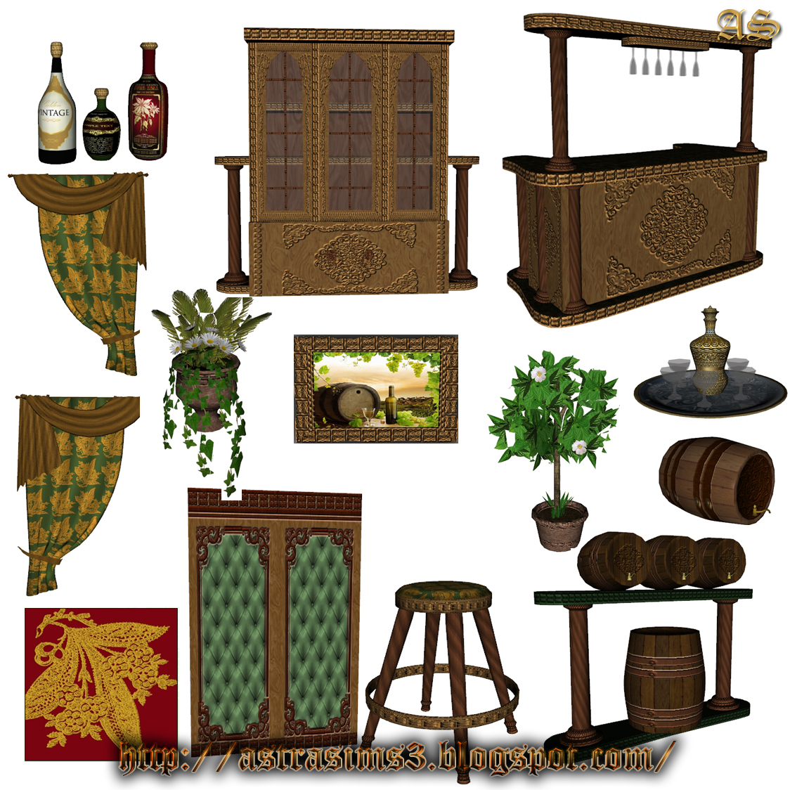 AstraSims3everything for your Sims3 Bar set