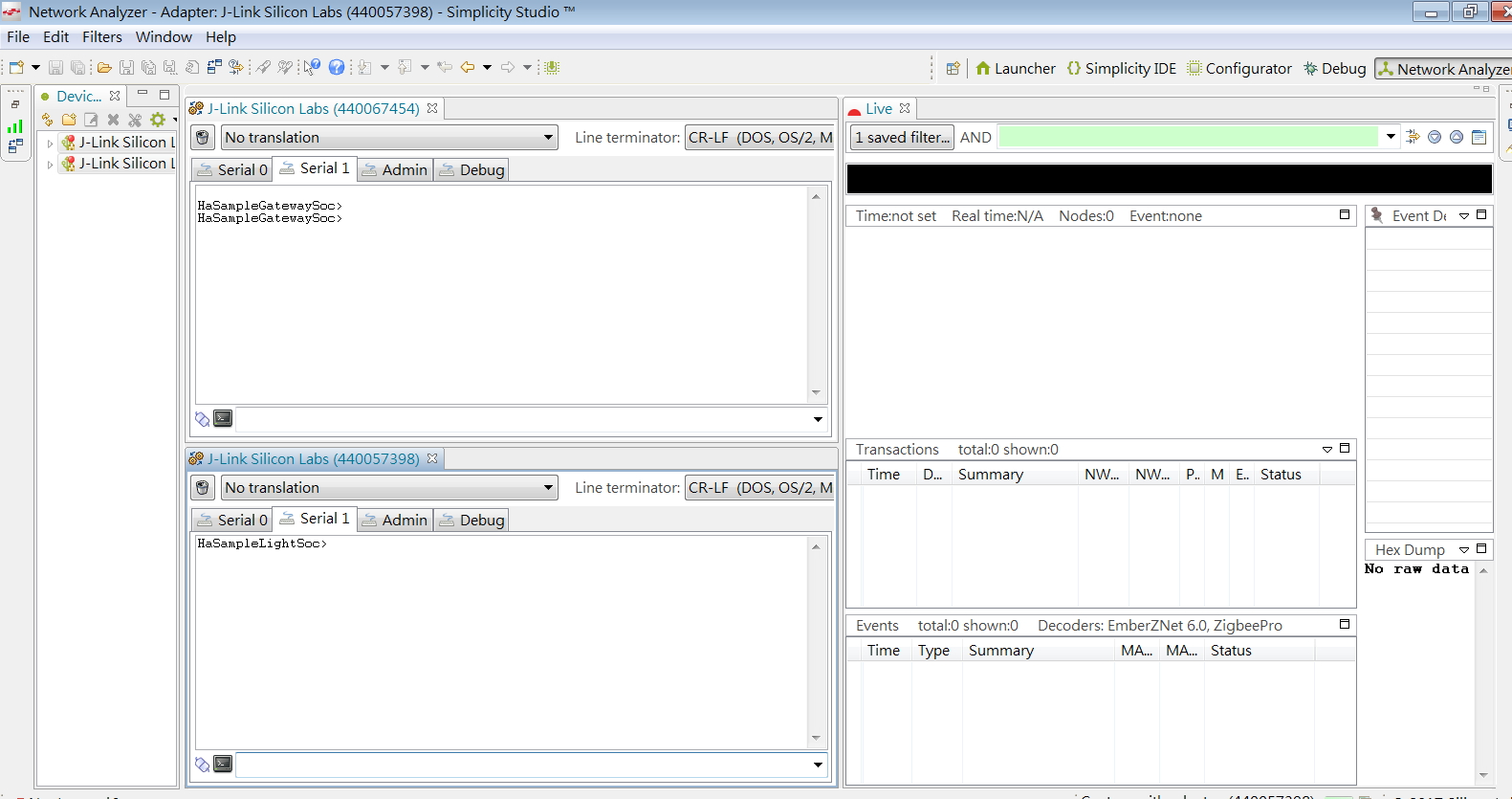 ChihYuan How to use sniffer (Packet Trace ) base on EFR32