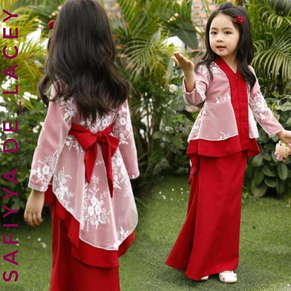  BAJU  RAYA KANAK KANAK 2022 BAJU  BUDAK  RAYA KEBAYA LACE 