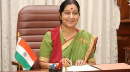 Sushma Swaraj urges stranded Indians to register on MADAD portal, New Delhi, Complaint, Foreigners, News, National