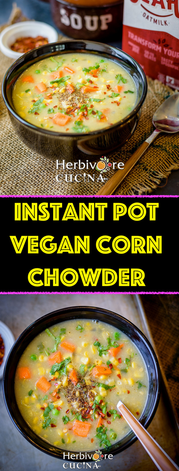 Instant Pot Vegan Corn Chowder
