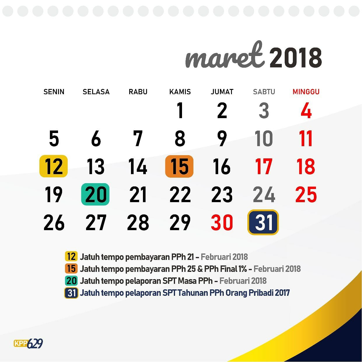 Hari Kerja dan Jam Kerja Kantor Pajak Pratama 2018 Hari Kerja dan Jam Kerja Kantor Pajak Pratama 2018