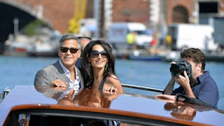 George Clooney and bride
