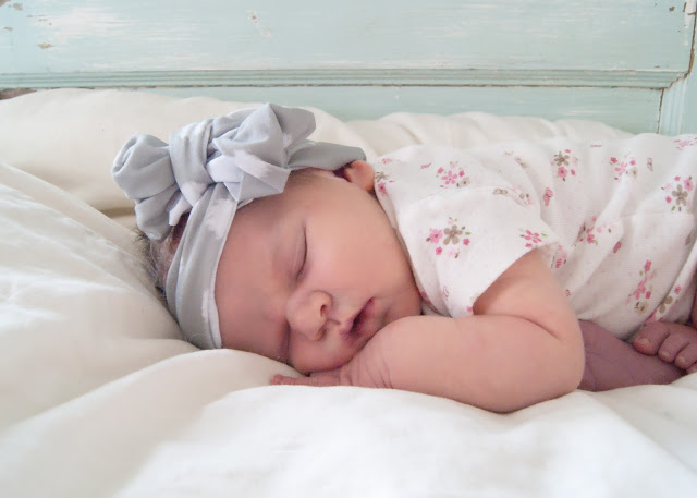 Newborn Photos with vintage door background