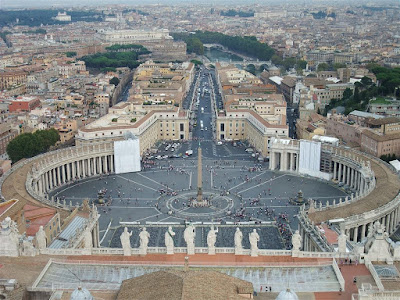 st peters square, the vatican, great view from tower