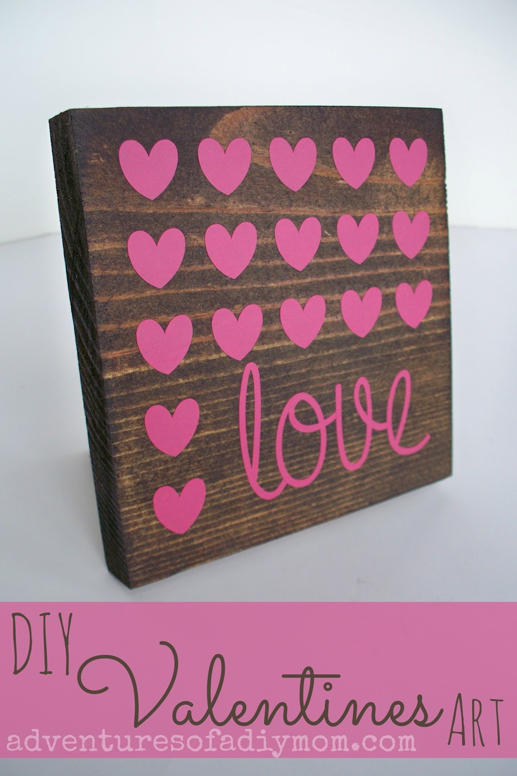 Wood and Vinyl Valentines Art Wood and Vinyl Valentines Art