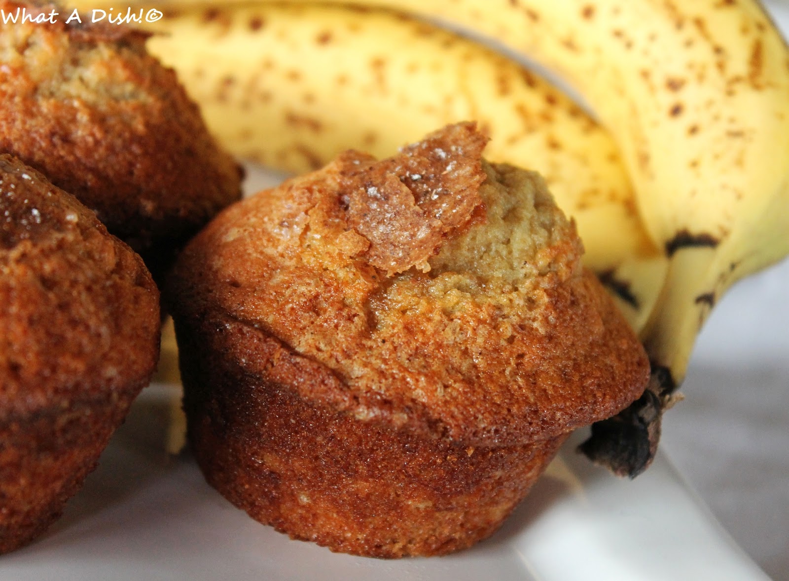 What A Dish!: Banana Buttermilk Muffins