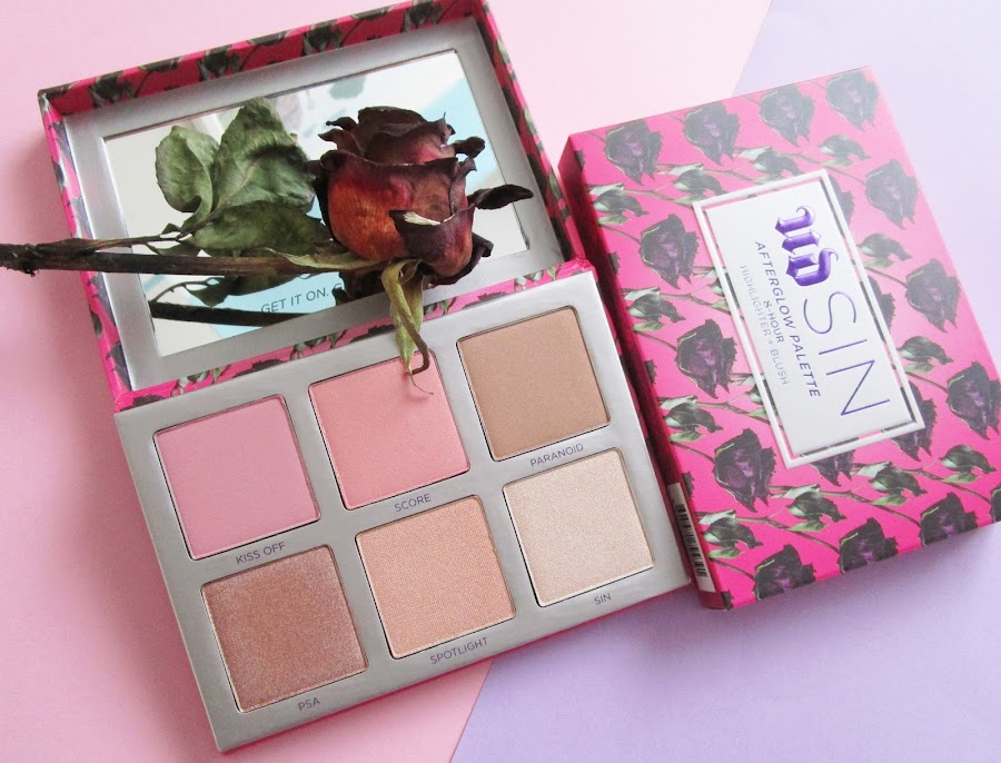 SIN Afterglow Palette Highlighter and Blush de Urban Decay