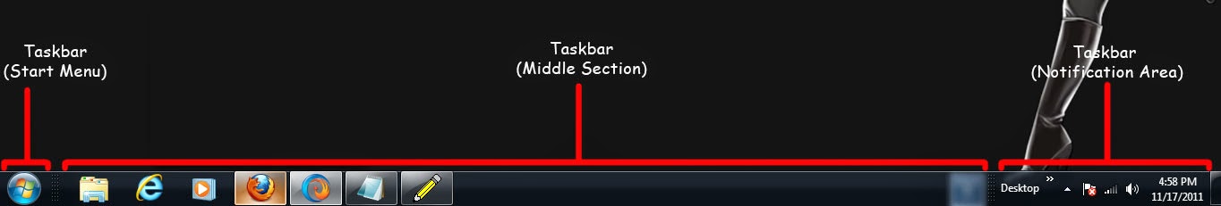 Membesarkan-Mengecilkan Ukuran Taskbar Win.7 - NewBie Blogger