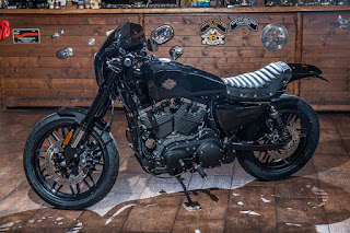 xlcrr 1200 roadster 1200 xlcr style by hd on the road side left