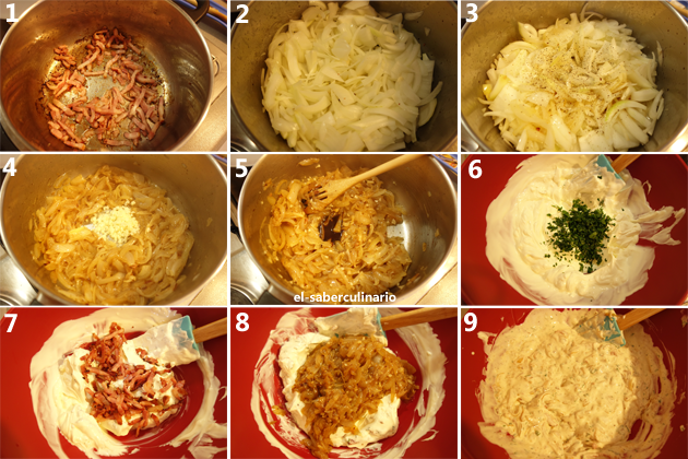 Como hacer paso a paso el Dip gratinado de cebolla caramelizada Como hacer paso a paso el Dip gratinado de cebolla caramelizada