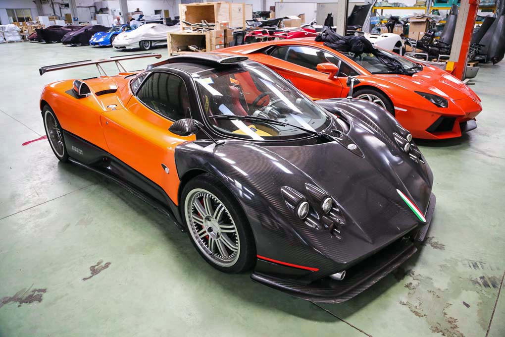 Pagani Zonda оранжевая