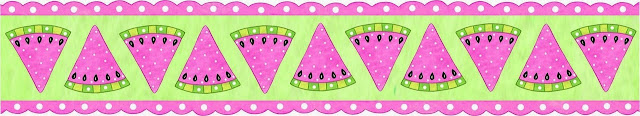 Sandía: Bordes para Scrapbooking.