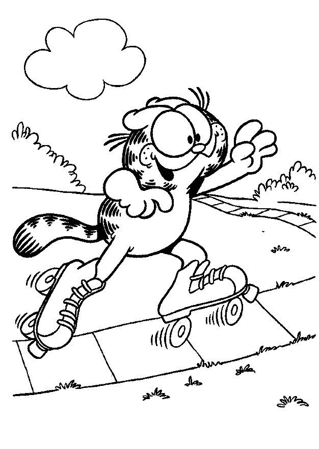 garfield coloring pages - photo #6